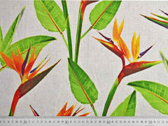 Leinenlook Bird of Paradise exotische Blume