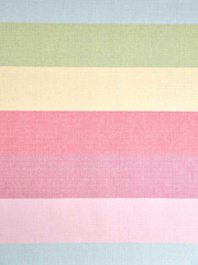 Dekostoff Blockstreifen, hellgelb rosa hellblau hellgr�n