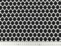 Doubleface Jacquard Rauten, schwarz wei�