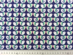 RESTST�CK 28 cm Megan Blue Jersey Vogelliebe, dunkelblau