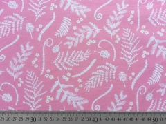 Baumwolle Ranken & Bl�tter, rosa