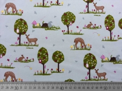 BW Rehe, B�ume & Hasen, graublau