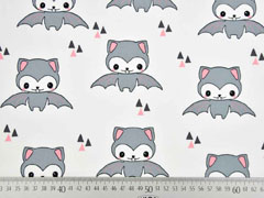 Bio-Jersey Fledermaus Happy Bat wei� lachsrosa Bloome Copenhagen