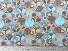 RESTST�CK 30 cm Jersey B�ume und Bl�tter, taupe