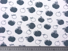 Bio-Jersey Stenzo �pfel, blaugrau auf wei�