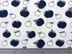 Bio-Jersey Stenzo �pfel,  dunkelblau auf wei�