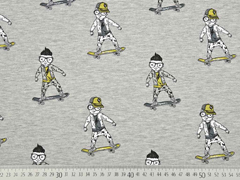 French Terry Skateboarder Stenzo , grau meliert