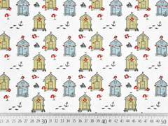 Jersey kleine Strandh�user, wei�