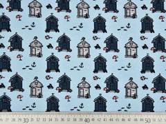 Jersey kleine Strandh�user, hellblau