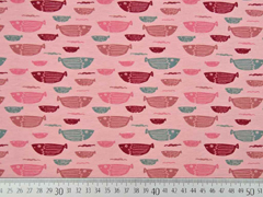 Jersey Fische Stenzo,weinrot mint altrosa