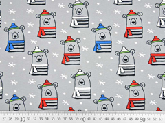 Bio-Jersey Stenzo B�ren mit Schal, hellgrau