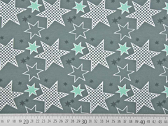 Bio-Jersey Stenzo Sterne, dunkles Altmint