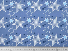 Bio-Jersey Stenzo Sterne, jeansblau