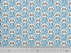 Bio-Jersey Stenzo Schafe Kreuze, hellblau