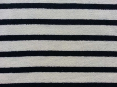 dickerer Feinstrick Streifen, navy cremewei�