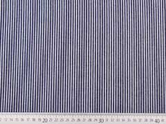 leichter Jeans Streifen, weiss auf dunkelblau
