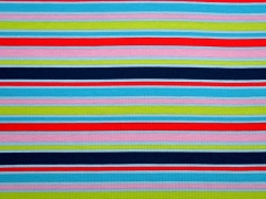 Jersey Streifen (Kombistoff �pfel), bunt/hellblau