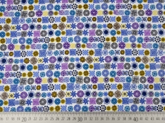 Butterweicher Flanell Mandalas, blau