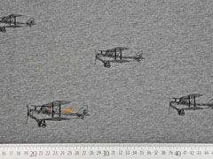 Sweat Flugzeuge angeraut anthrazit