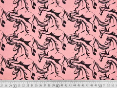 Jersey Pferde, schwarz rosa