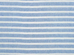 leichter Baumwollstoff Streifen 1 cm, jeansblau