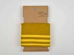 Fertigb�ndchen Streifen garngef�rbt senfgelb ocker