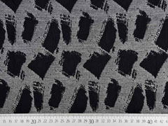 Strukturjersey Trapez, schwarz