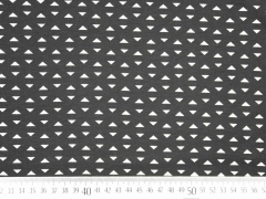 Jersey kleine Dreiecke, wei� auf schwarz