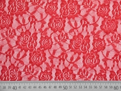 elastische Spitze Rosen, rot