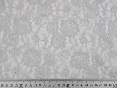 elastische Spitze Rosen, grau