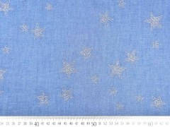 Leichter Jeans Glitzersterne,hellblau