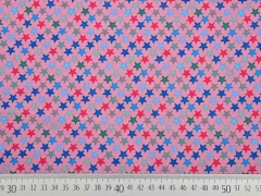 Baumwolle bunte Sternchen, altrosa