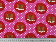 gepunkteter Jersey F�chse im Kreis, pink