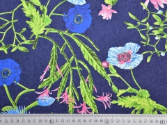 weicher Stretchjeans Asian Style, dunkelblau