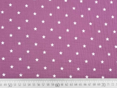 RESTST�CK 35 cm weicher Musselin Sterne, pastell bordeaux