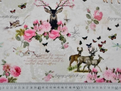 Half Panama Digitaldruck Hirsche & Rosen