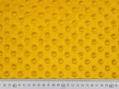 Minky Fleece Punkte, ockergelb