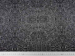 Leichter Punto di Roma grafisches Muster Animalprint, schwarz hellgrau