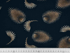 RESTST�CK 40 cm Viskosejersey Spirale Feuerball, schwarz