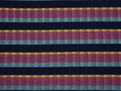 weicher Strick Streifen, altrosa dunkelblau