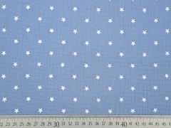 RESTST�CK 30 cm weicher Musselin Sterne, rauchblau