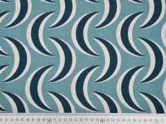 Dekostoff Sichelmuster, mint