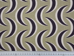 Dekostoff Sichelmuster, helles khaki