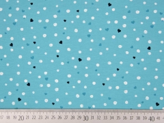 Jersey Herzen und Punkte, mint