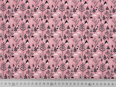 Jersey skandinavischer Look Str�ucher, altrosa