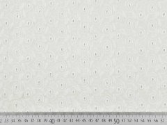 bestickte Baumwolle Batist Kringel Lochstickerei, creme