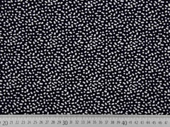 RESTST�CK 40 cm Viskose Drizzle Punkte unregelm�ssig, schwarz
