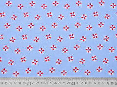 Baumwollstoff Rettungsringe, hellblau