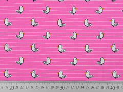 Baumwollstoff Seem�wen,hellpink