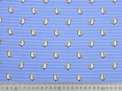 Baumwollstoff Seem�wen, hellblau